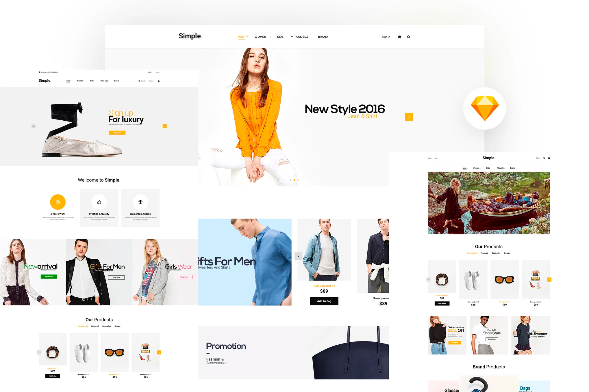 Web templates for customizing an online store