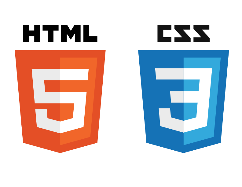 Logotipos de HTML y CSS