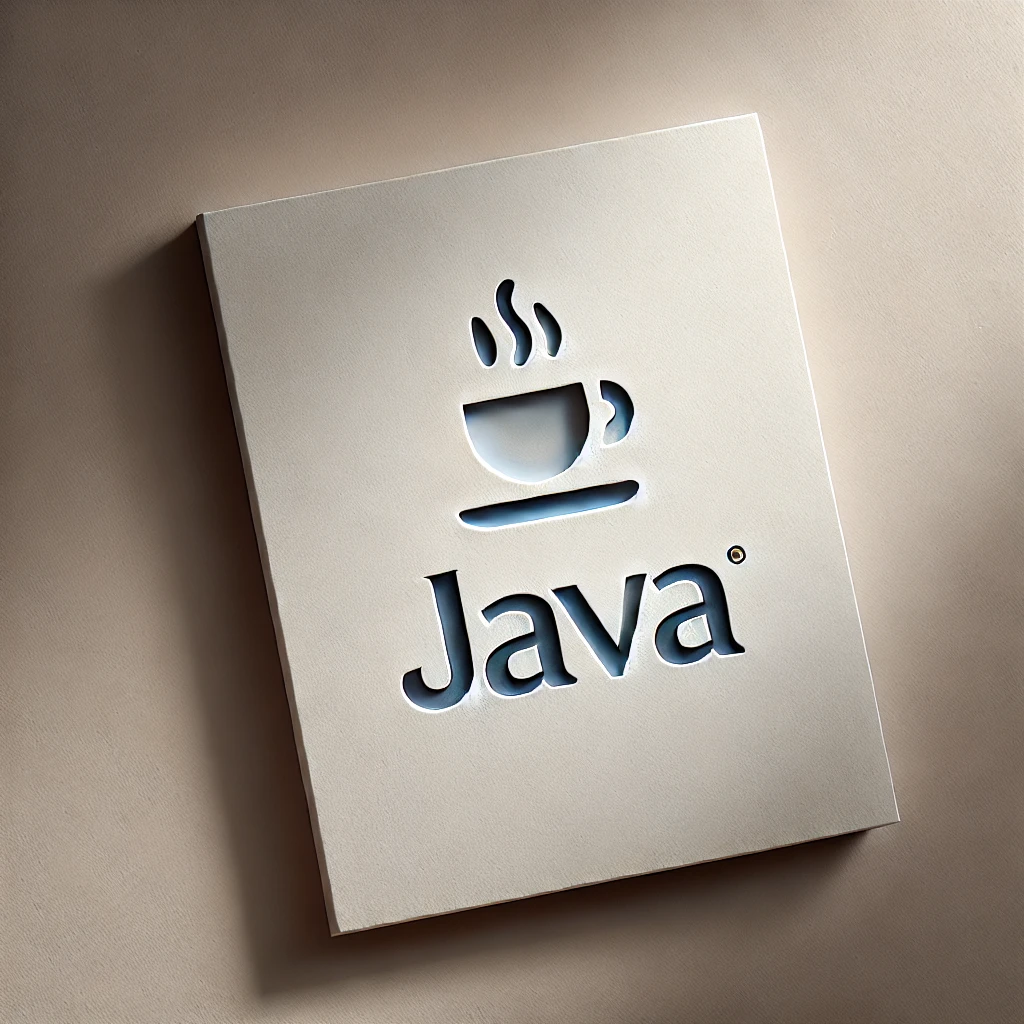 Logo con taza de café de Java